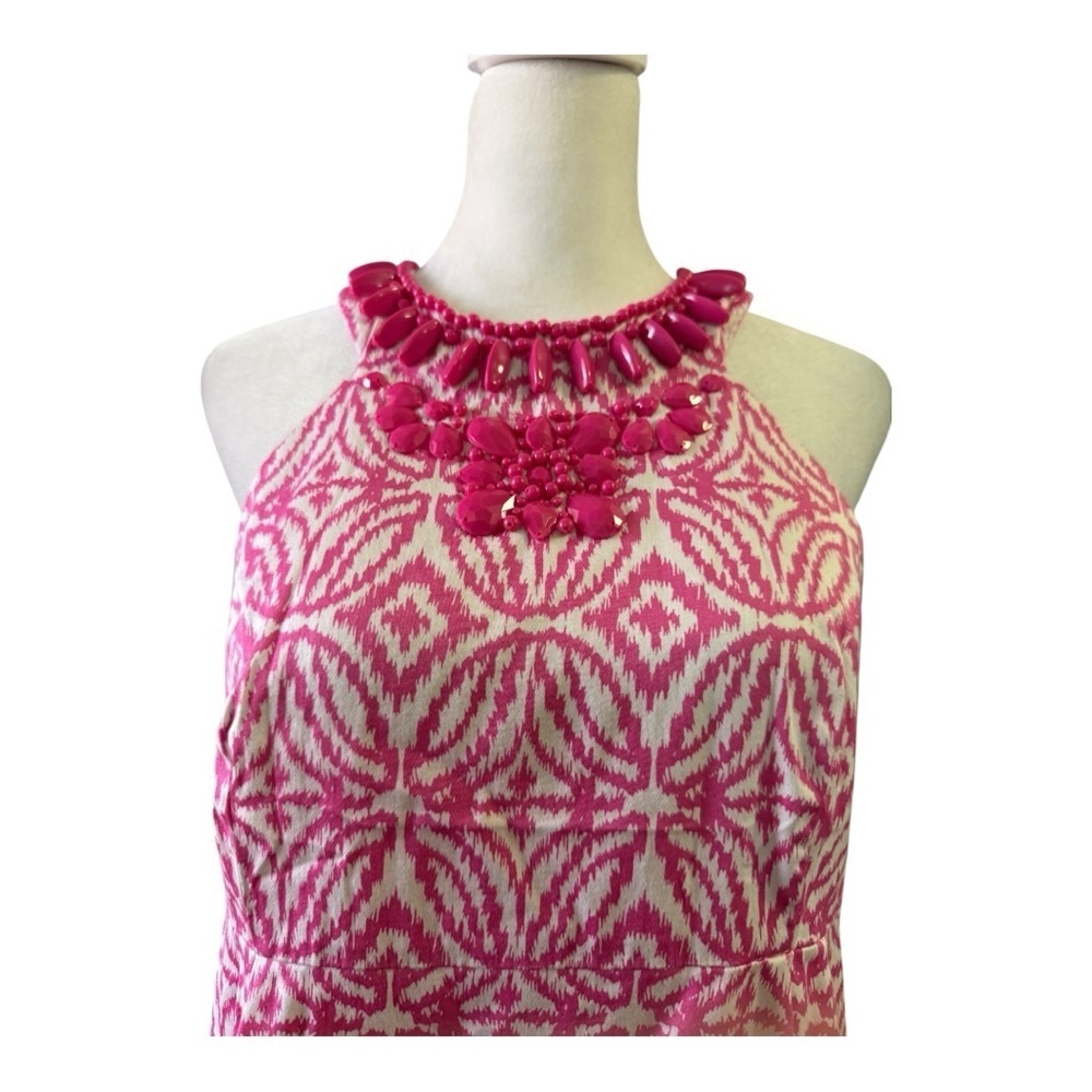 Active Seller!!! INC International Concepts Pink Patterned Summer Dress Size 8 - Picture 3 of 7